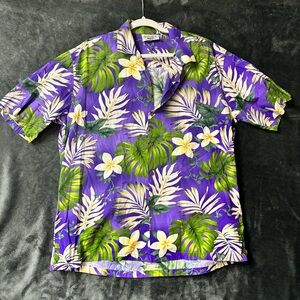 Pacific legend Hawaiian Purple Floral Men's Casual Shirt